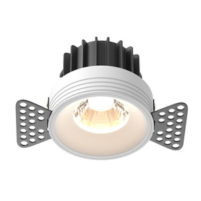 ZONIK SQUARE 12W 4000K Ra90 38гр. 220V/Светильник LED IP44, 88x88мм (встраиваемый) (БОСМА) БЕЛЫЙ / БЕЛЫЙ