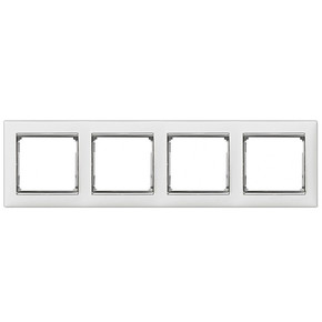 Рамка 4п гор Белая Valena (Legrand)